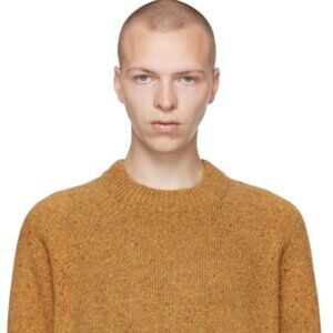 Calvin Klein Orange Marled Men's Heavy Knit Sweater Size Large